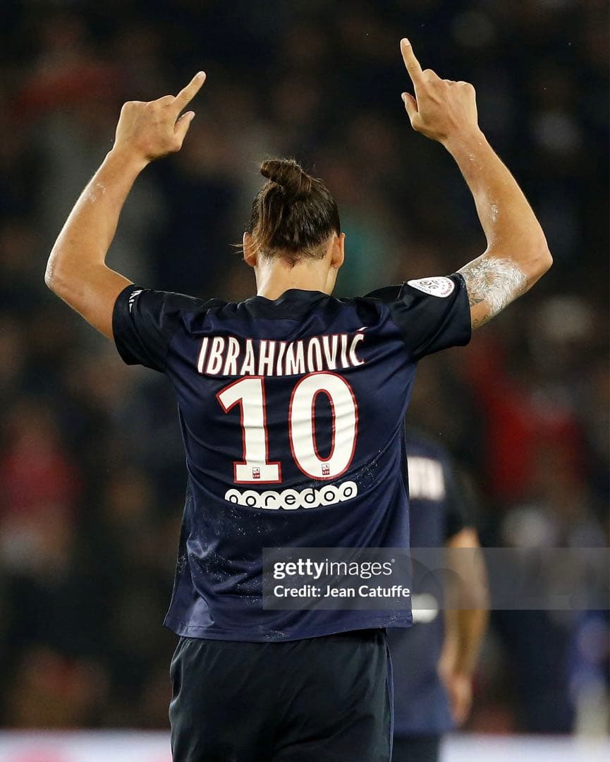 極美品！】14/15 PSG ♯10イブラヒモヴィッチ【Mサイズ相当】アウェイ