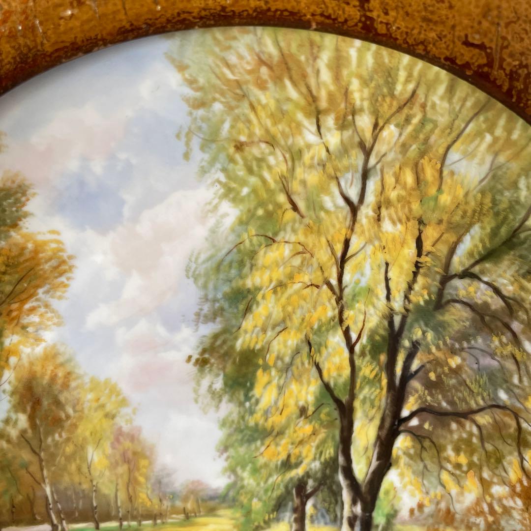 木製額40cm四方・絵皿25cm◇日本陶器會社・ノリタケ◇ - メルカリ