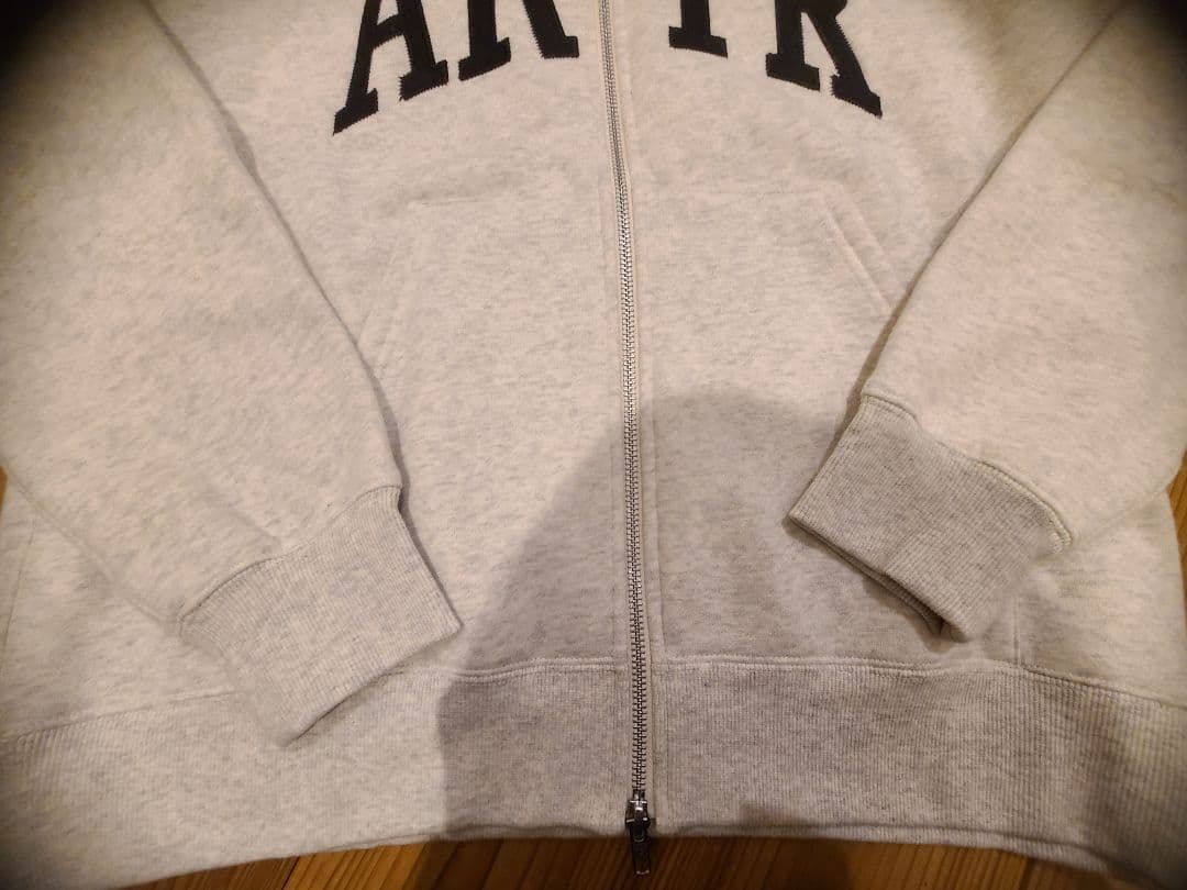工場 直営 店スポーツ - AKTR グレー フルジップパーカー(オートミール)M寸