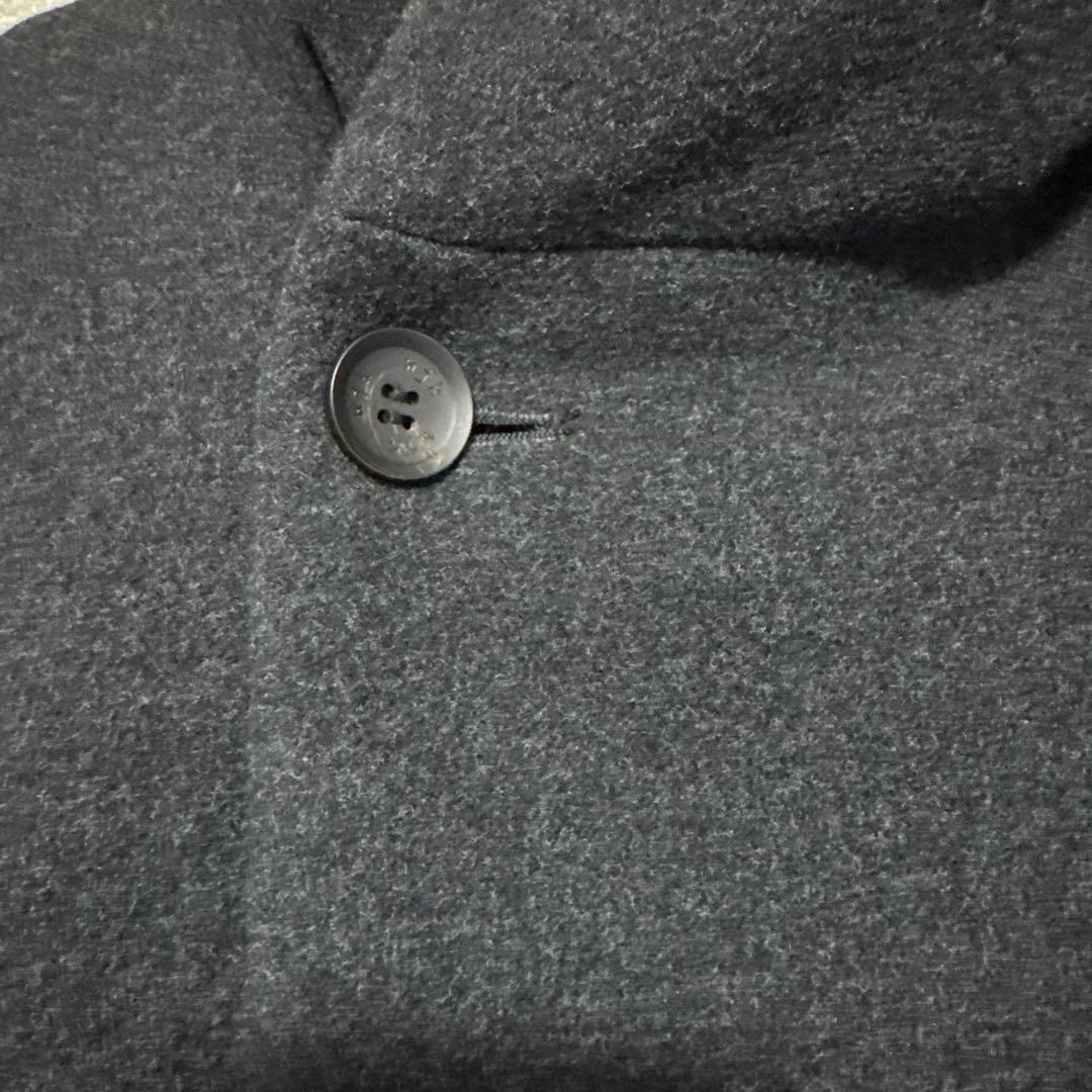 b*y様 ダークグレー チェスターコート フード付き