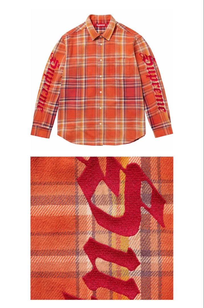 Supreme Old English Plaid Flannel 2枚セット - メルカリ