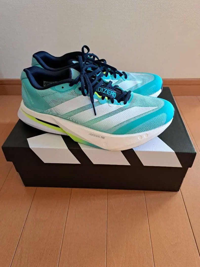 ADIZERO ボストン13 ターコイズ/ホワイト　26.0cm