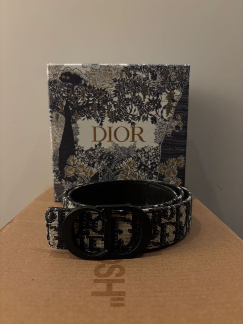 ペ*ー様 Christian Dior ロゴベルト モノグラム ブラック ブランド品卸 /ディオール Christian Dior メンズベルト ブランド ロゴ