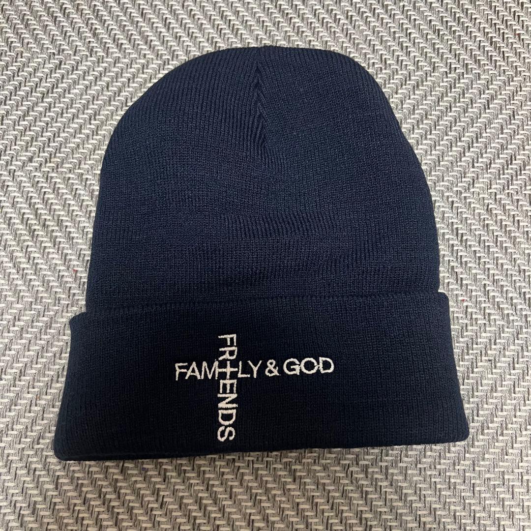 KviBaba ニット帽 FRIENDS&FAMILY&GOD ビーニー KviBaba FAMILY & GOD FRIENDS ニット帽 - メルカリ