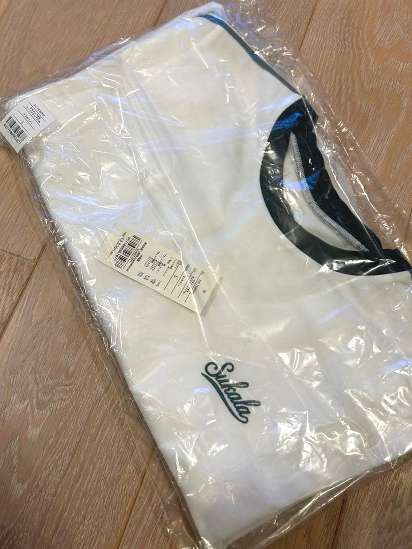SUKALA ブラトップ付きラインクロップドTee オフホワイト 新品 Tシャツ