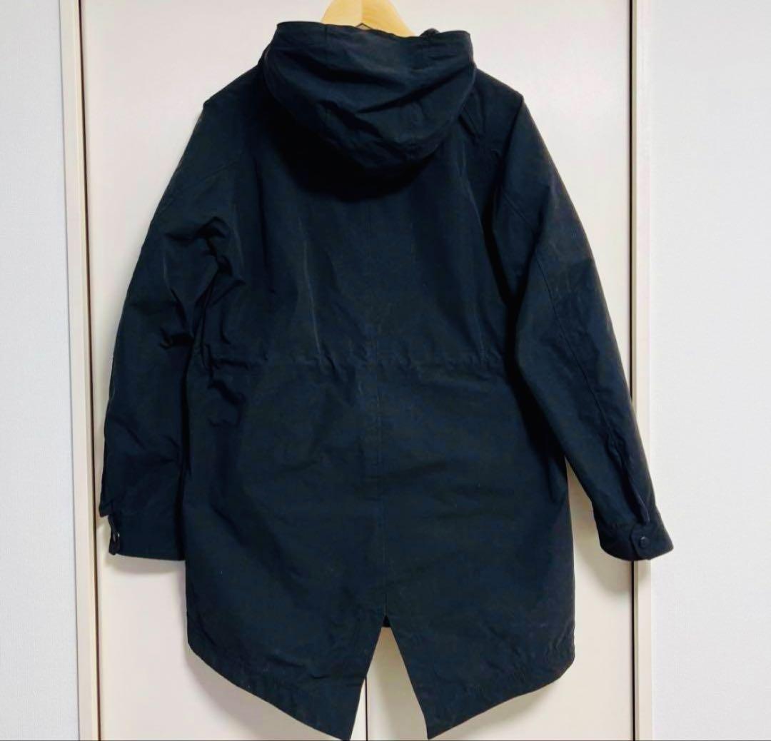 美品】ホワイト マウンテニアリング モッズコート アウター ブラック