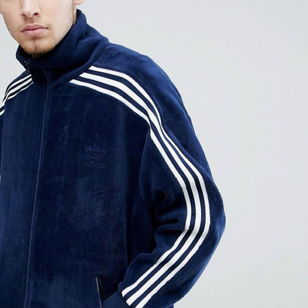 てん様専用 adidas VELOUR BB TRACK TOP ネイビー - メルカリ