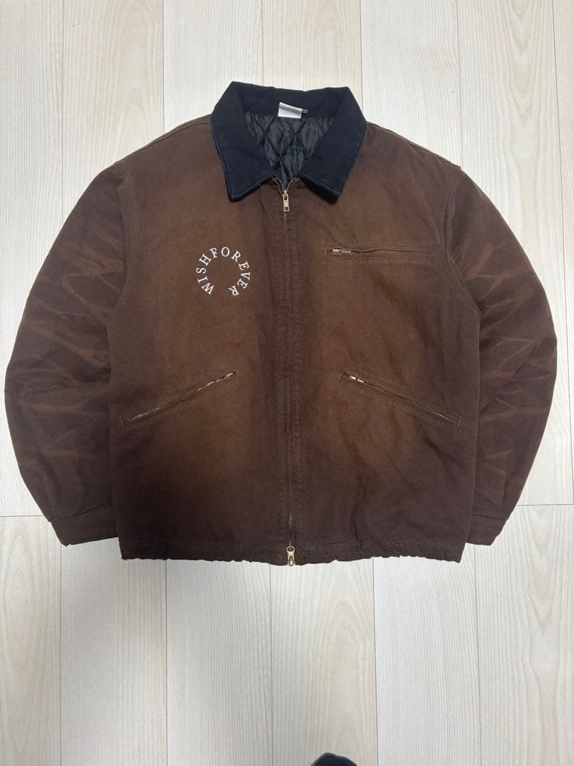 WISH FOR EVER ジャケット Lサイズ ブラウン 中古・古着通販】WISH FOREVER (ウィッシュフォーエバー) ビンテージ