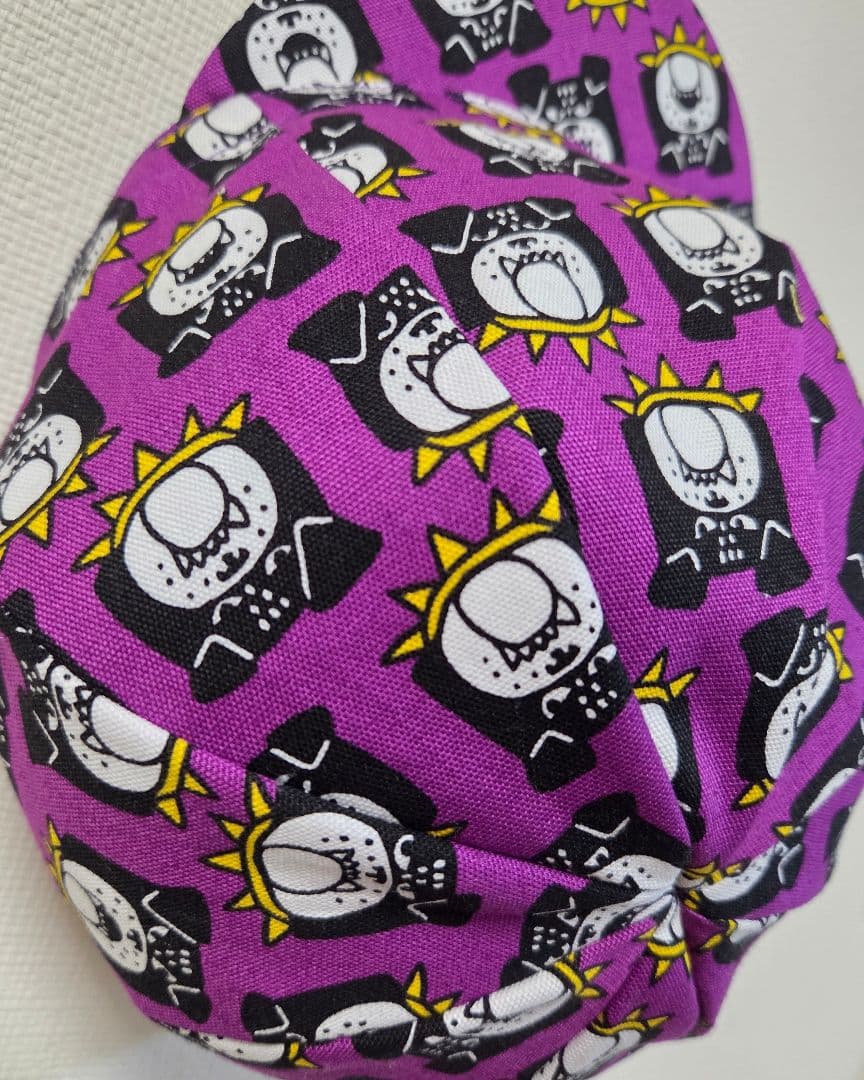 ☆サイクルキャップ☆【No.115】ブルドッグ(パープル)