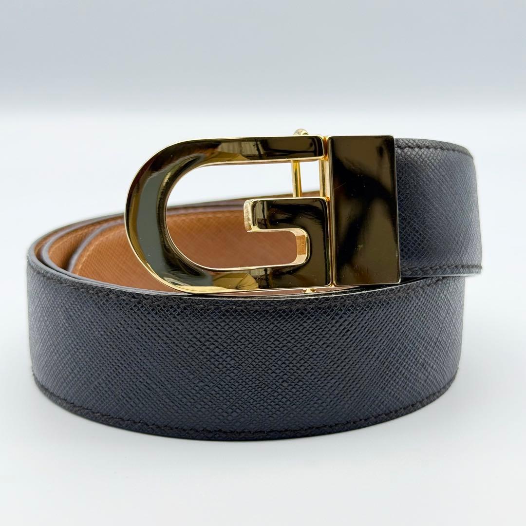 ✨美品✨GUCCI ベルト ゴールド金具 Gバックル ユニセックス レザー 美品 GUCCI グッチ Gバックル レディース ベルト レザー 036・2854