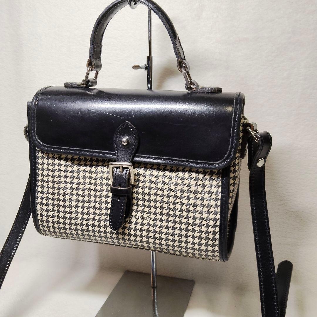 希少 ラルフローレン ショルダーバッグ ハンドバッグ 千鳥格子 2way