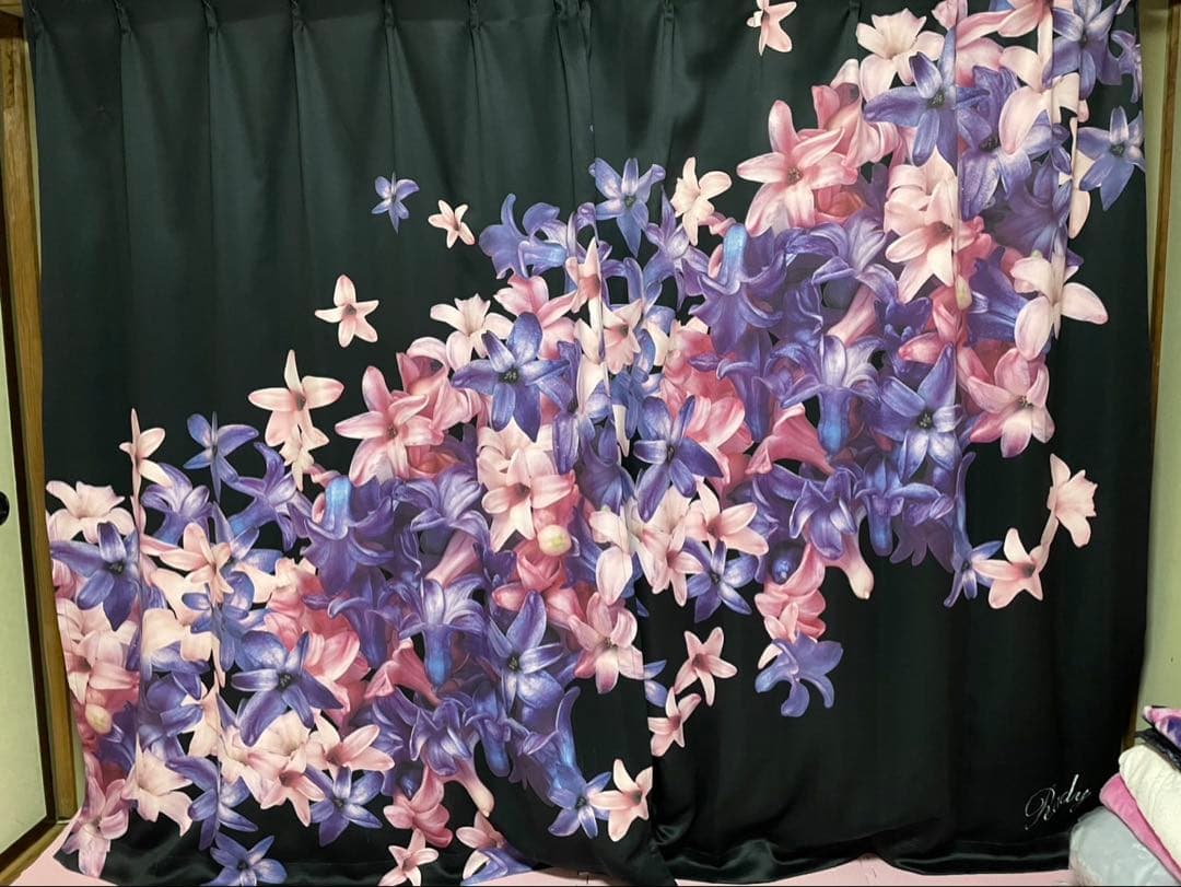 Rady エレフラ エレガンスフラワー カーテン 100×178 Rady エレガンスフラワー カーテン 幅100×丈200cm×2枚｜Yahoo!フリマ