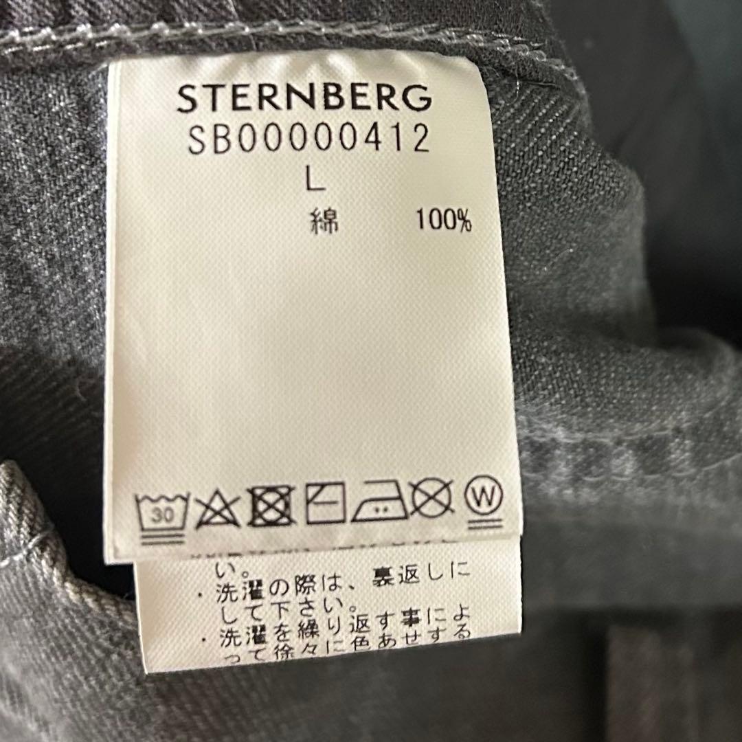 STERNBERG 脚長見えワイドデニム L グレー人気シルエットスタイル