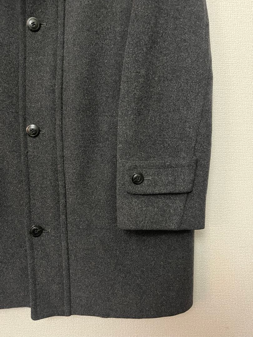 Burberry バーバリー ウールコート スタンドカラー ダークグレー メンズ