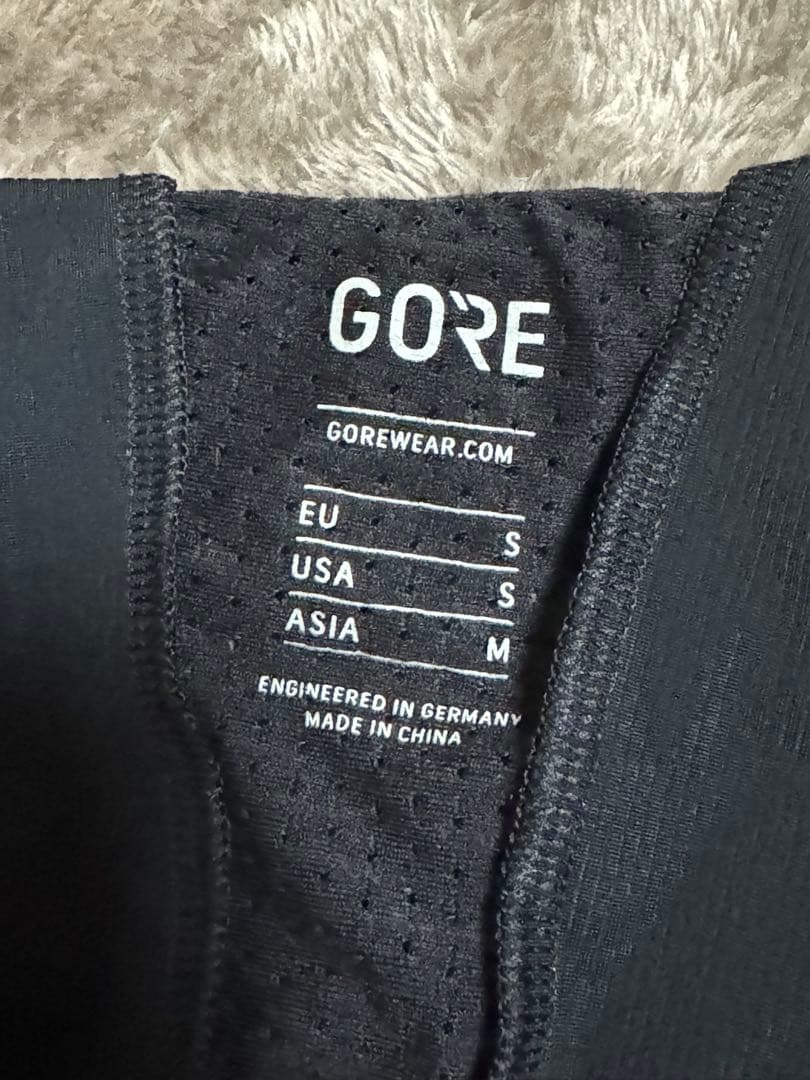 GORE ウィンドストッパー機能付き ビブタイツ 裏起毛 Sサイズ GORE S