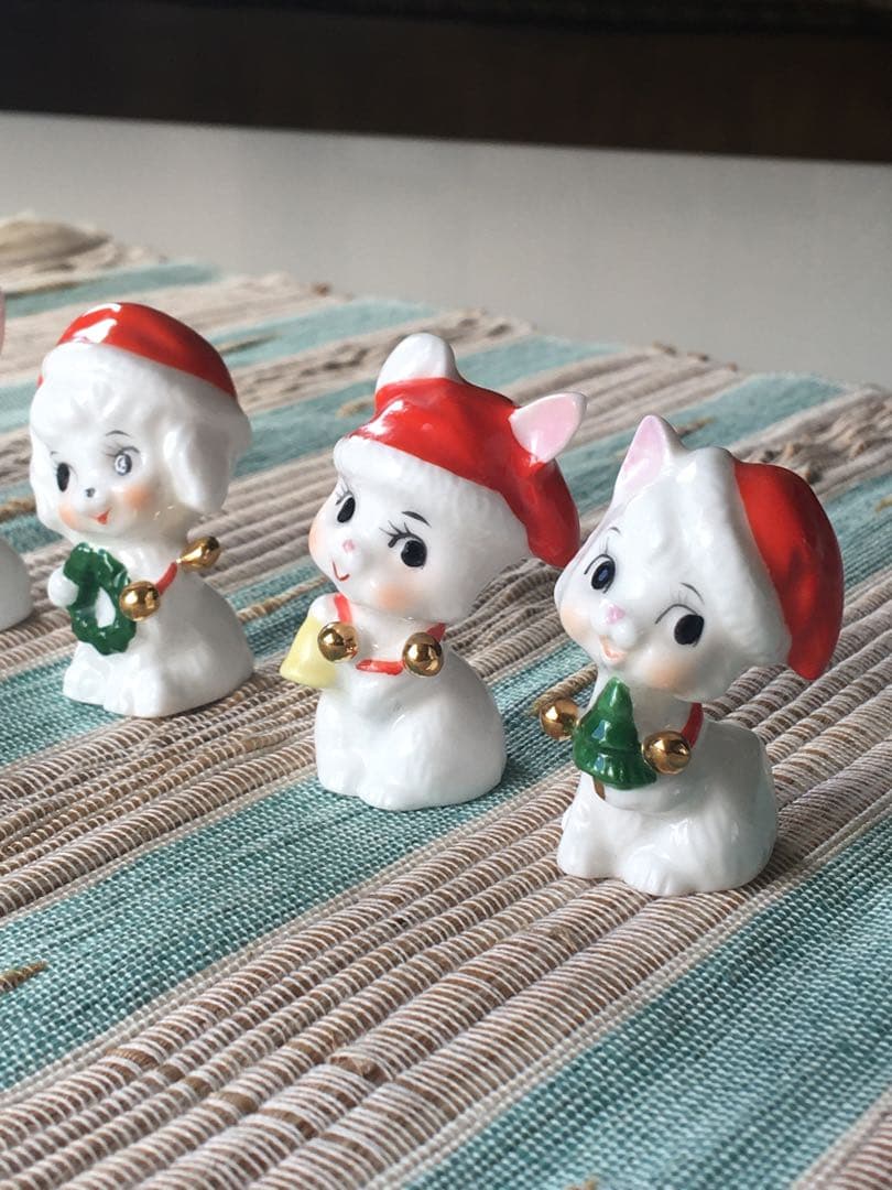 ヴィンテージ ナプコ社 クリスマスフィギュア 陶器製
