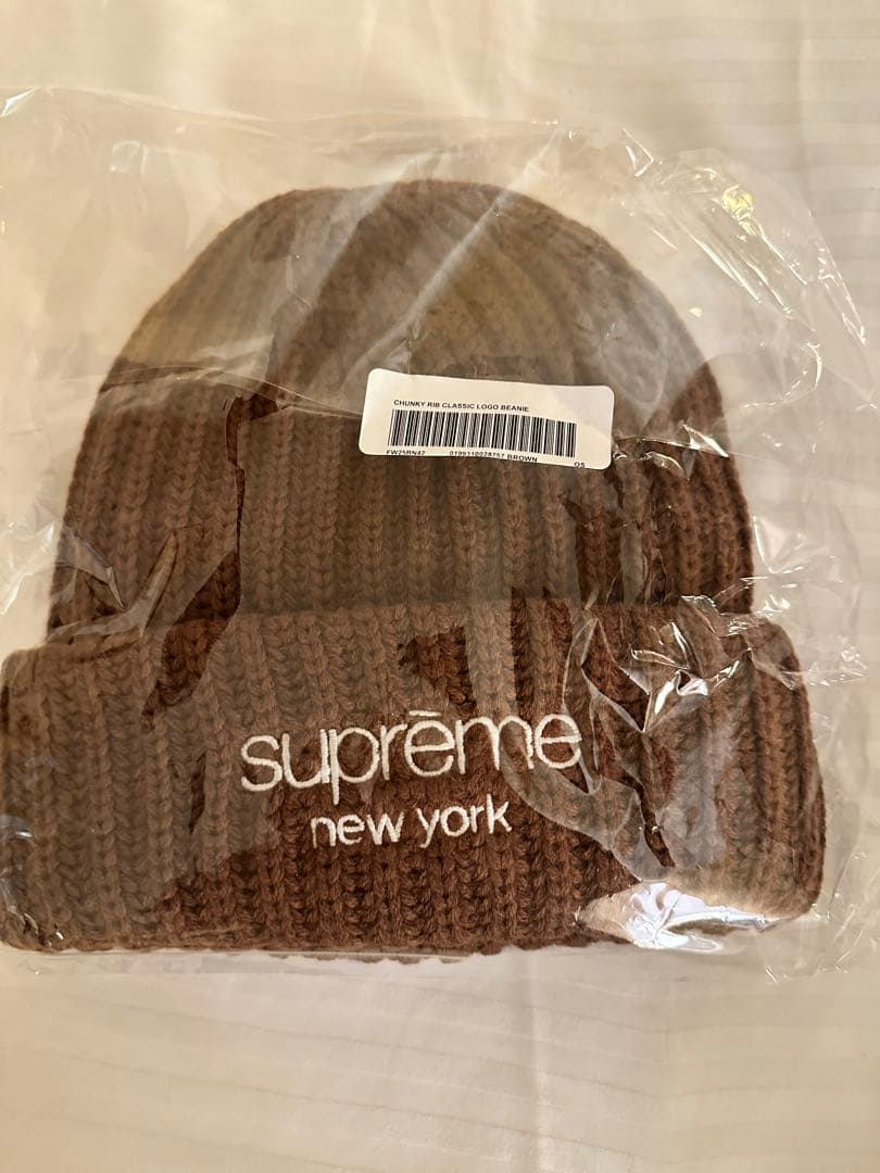 【未開封】supreme ニット帽 ブラウン new york シュプリーム Supreme シュプリーム 2024AW Mohair Beanie モヘアビーニー ニット帽