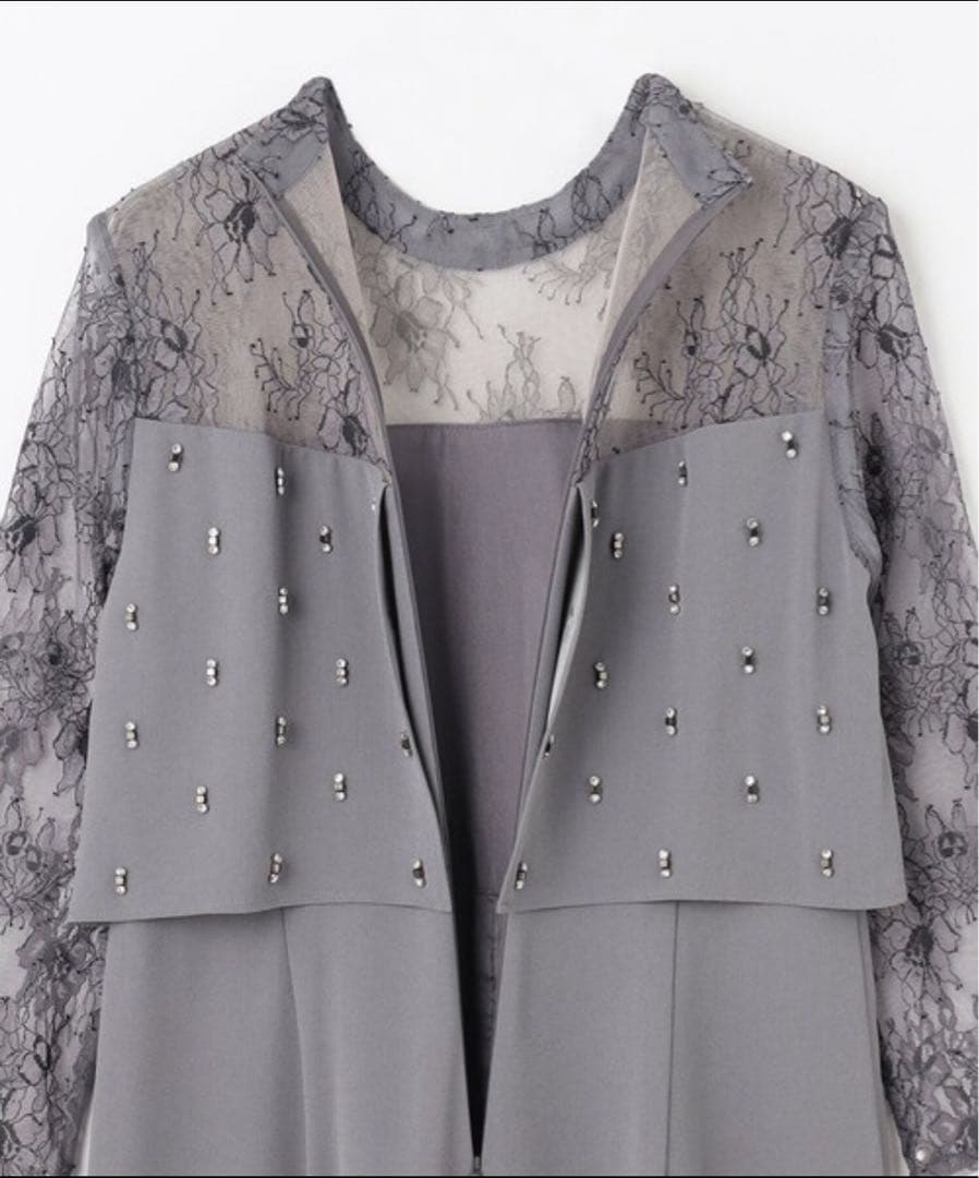 美品☆diagram ダイアグラム 刺繍ワイドサロペット 結婚式 M ドレス