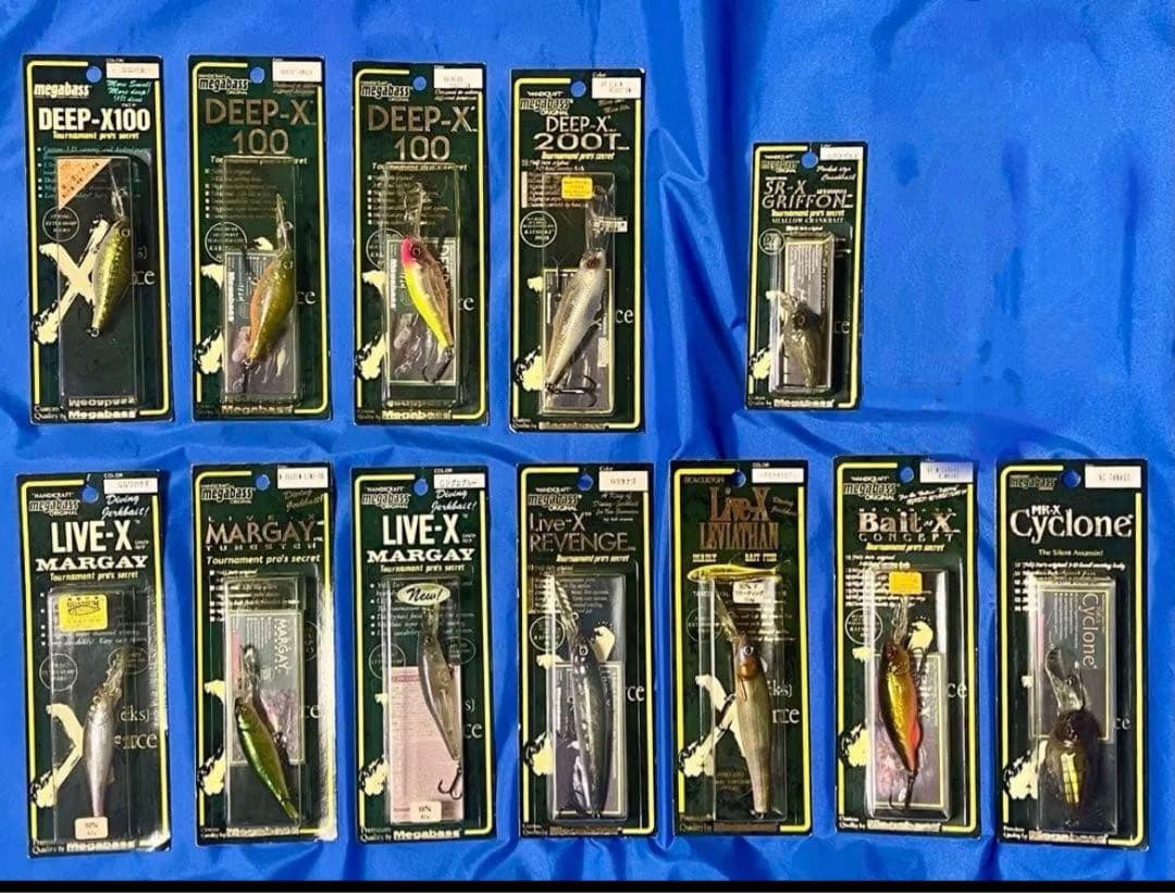 【未開封 値下げ】Megabass DEEP-X100他 12点セットまとめ売り 在庫限りの特価品】Megabass/メガバス DEEP-X 100/ディープクランク