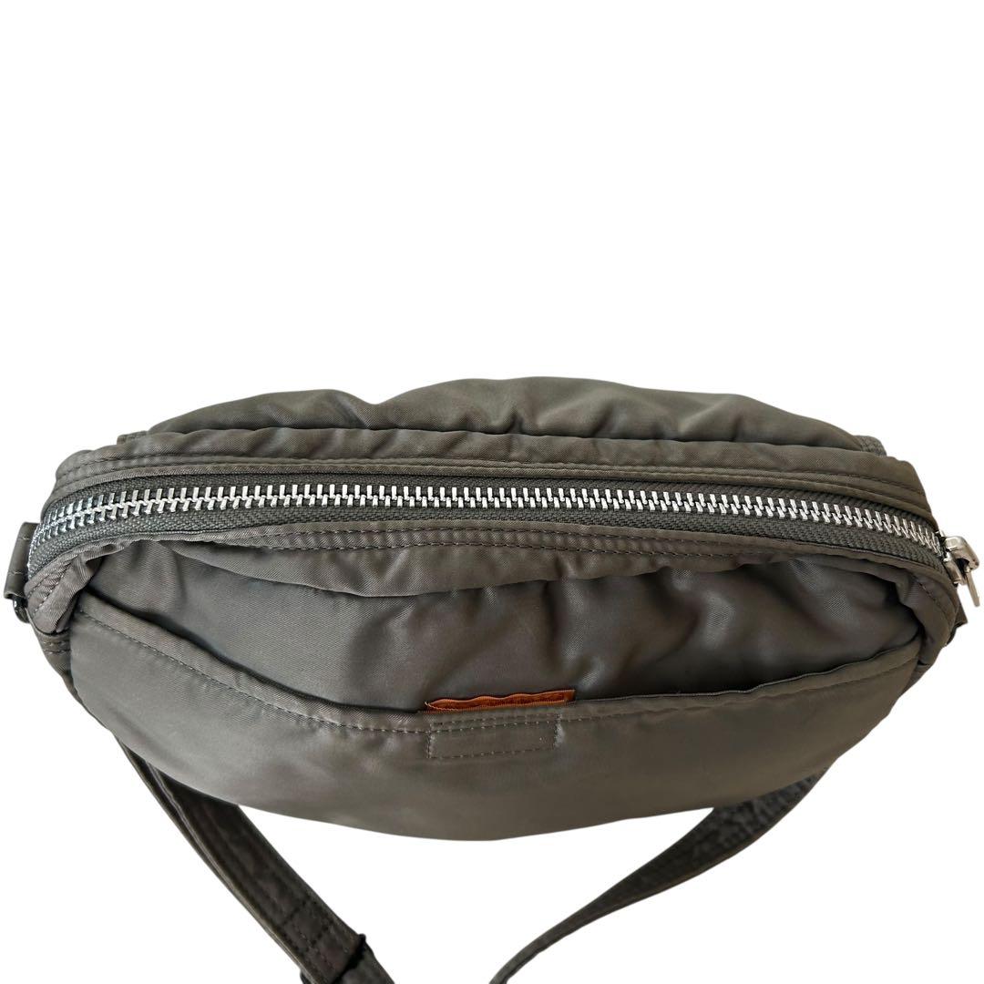 良品 ポーター タンカー シルバーグレー ハーフムーン ショルダー