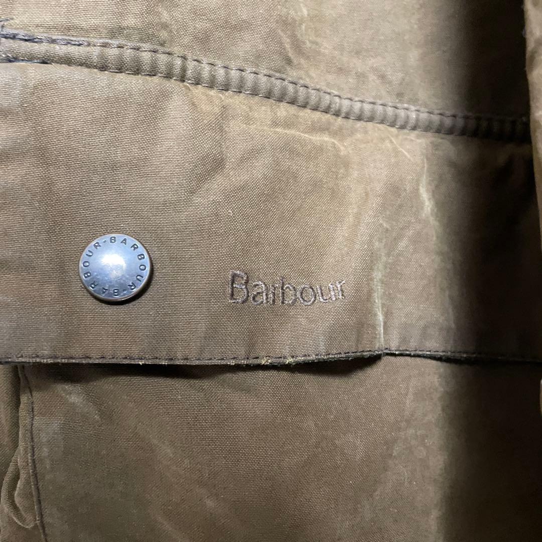 00年代 英国製 Barbour バブアー ワックスコットン ダッフルコート 00