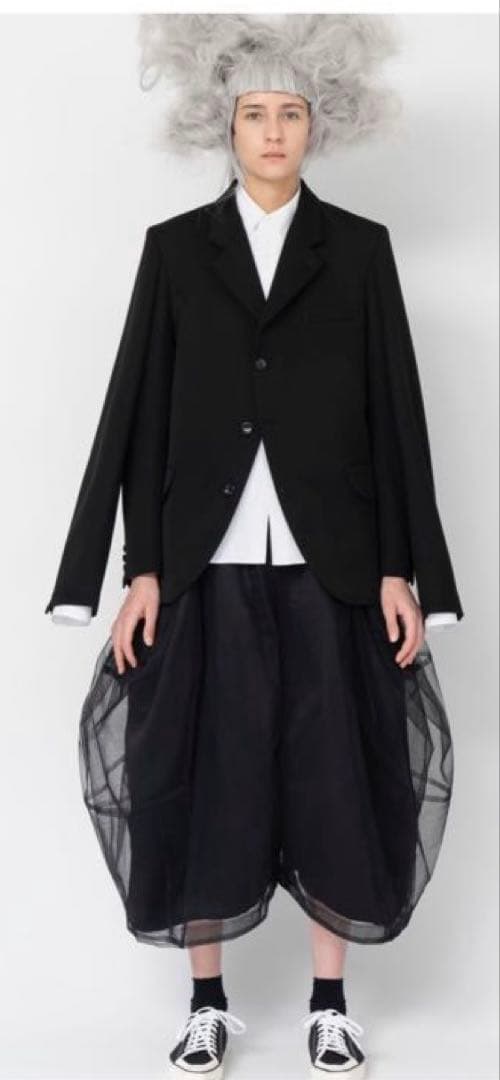 超美品❗️チュール付きサルエルパンツ　コムコムCOMME des GARCONS‼️ COMME des GARCONS コムコム コムデギャルソンCOMME ウール縮絨ドット