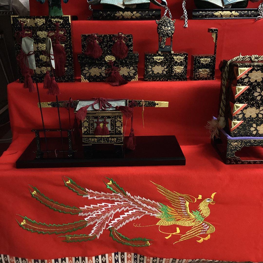 雛人形 七段飾り 西陣織高級金襴 難波 45号 熊倉基安作 中古品 - メルカリ