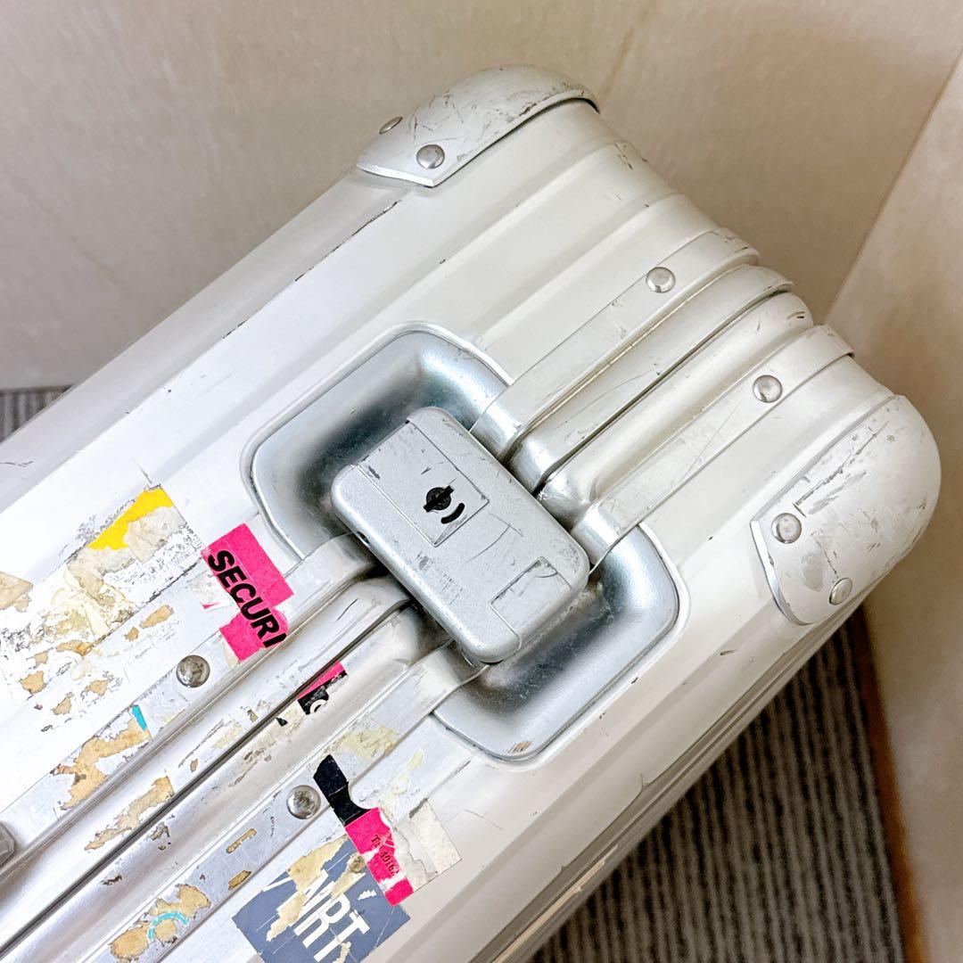 希少】 RIMOWA 929.70 2輪ローリングトロリー ビンテージ 青ロゴ