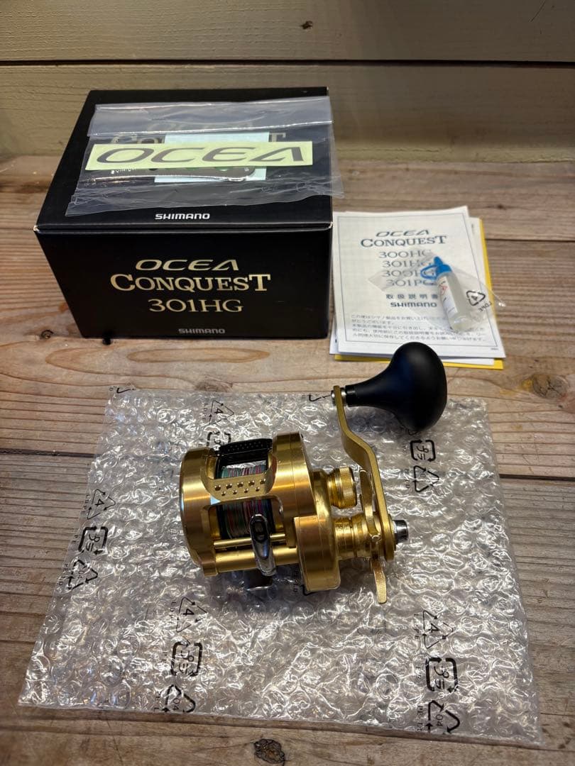 リール OCEA CONQUEST 301HG Shimano 22 OCEA CONQUEST 301HG Left Handed Salt Fishing Reel New