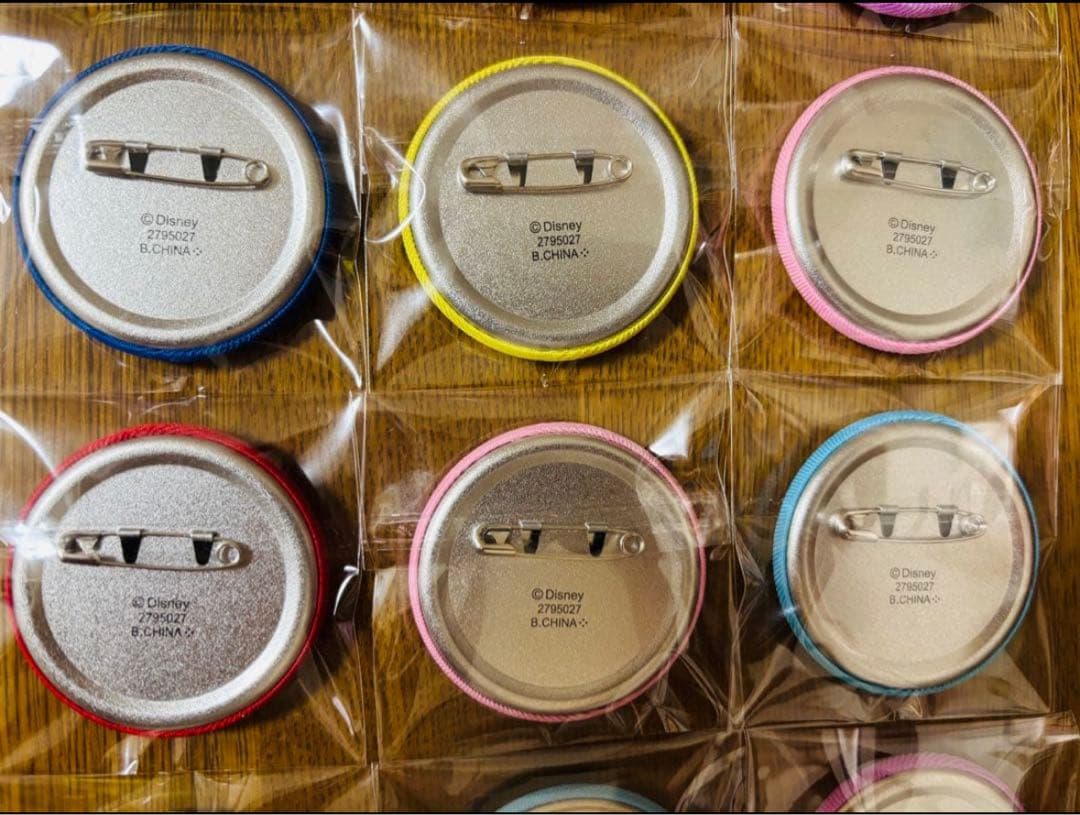 コンプリート】ディズニー刺繍缶バッジ2 全15種類セット