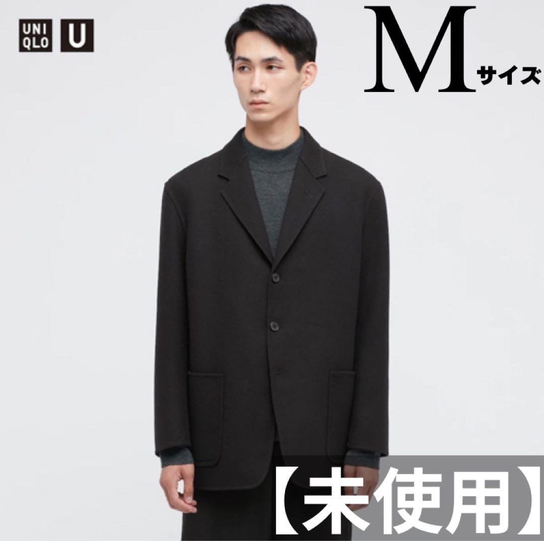 未使用】UNIQLO U ウールブレンドテーラード ジャケット ブラック M