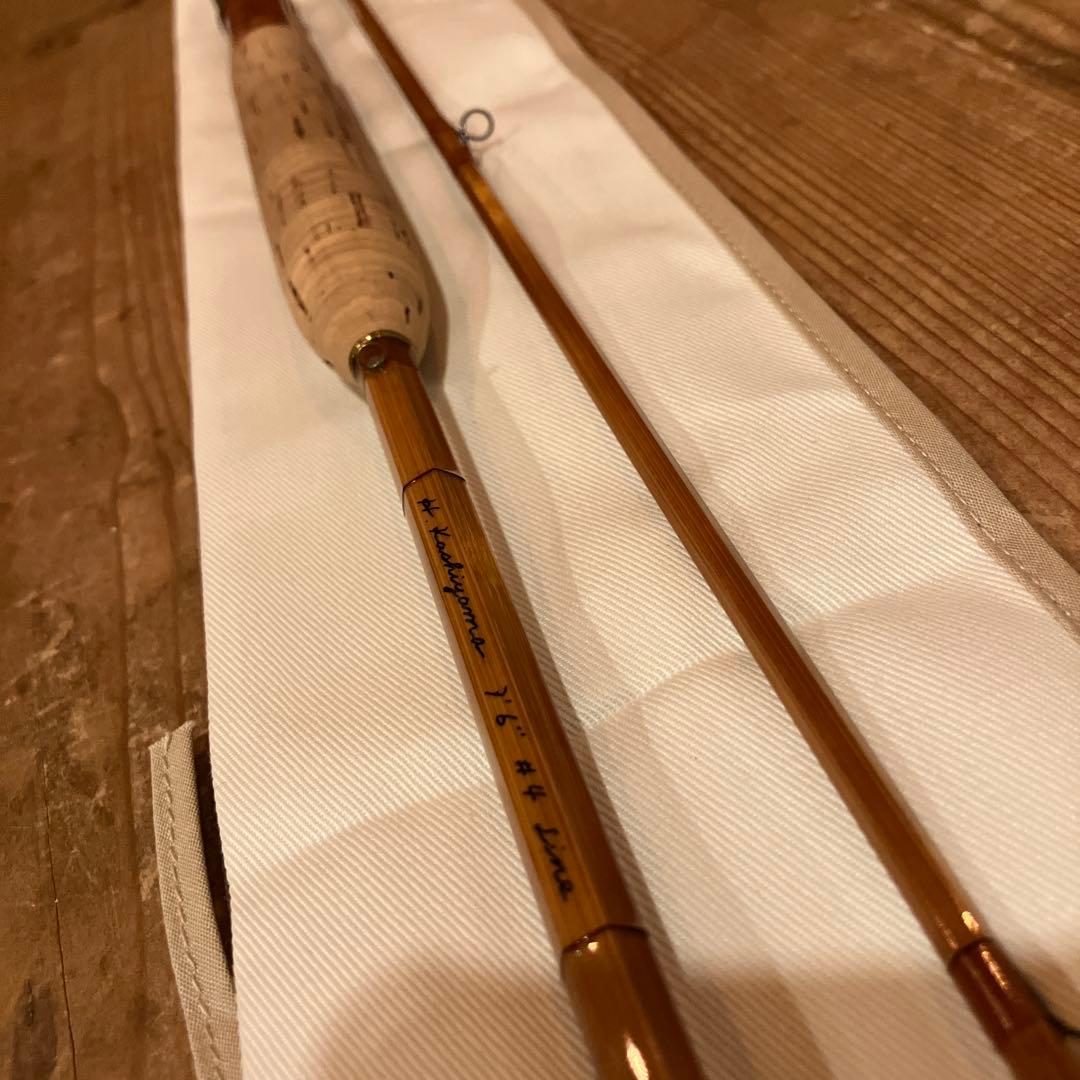 バンブーロッドの在庫 H. Kashiyama 7'6