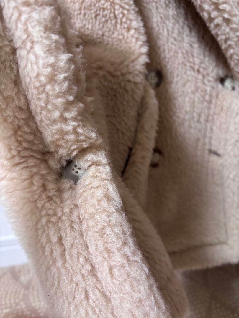 MaxMara マックスマーラ ADESSO テディベア ケープ ハンガー付 - メルカリ