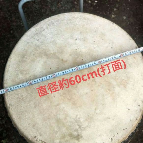 和太鼓 龍 彫刻 大型 直径約60cm 大太鼓