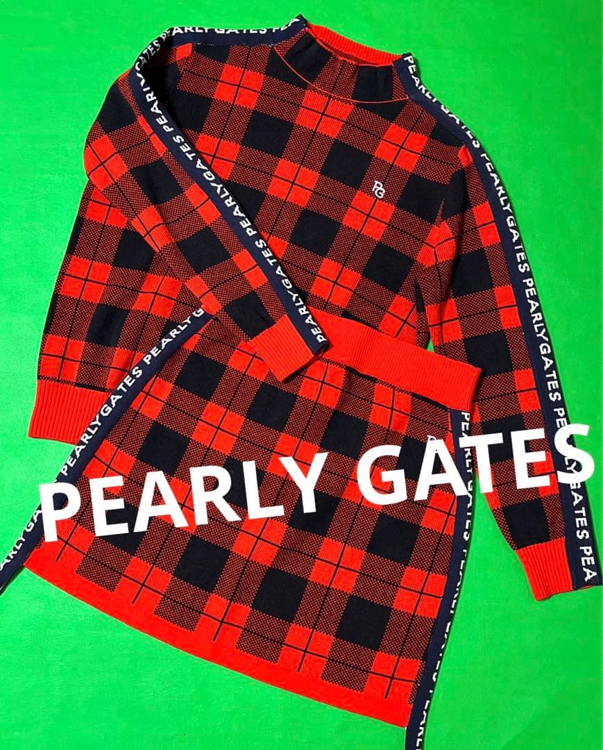 パーリーゲイツ　セットアップ　ニットスカート　モックネックセーター　ゴルフウエア PEARLY GATES（パーリーゲイツ） 【PREMIUM OUTLET 70%超OFF】PEARLY