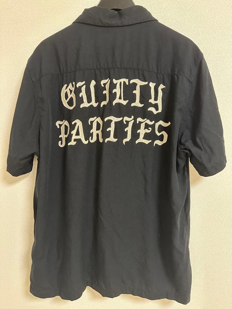 wacko maria 50sシャツ WACKO MARIA/50'S OPEN COLLAR SHIRT（BLACK）［50'Sオープンカラー