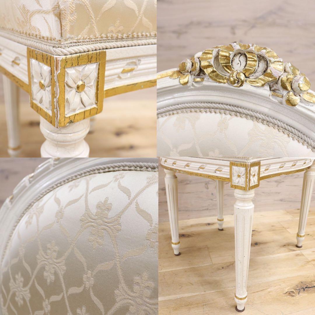 GMIK102C○イタリア製 アンティーク ダイニングチェア アームレス