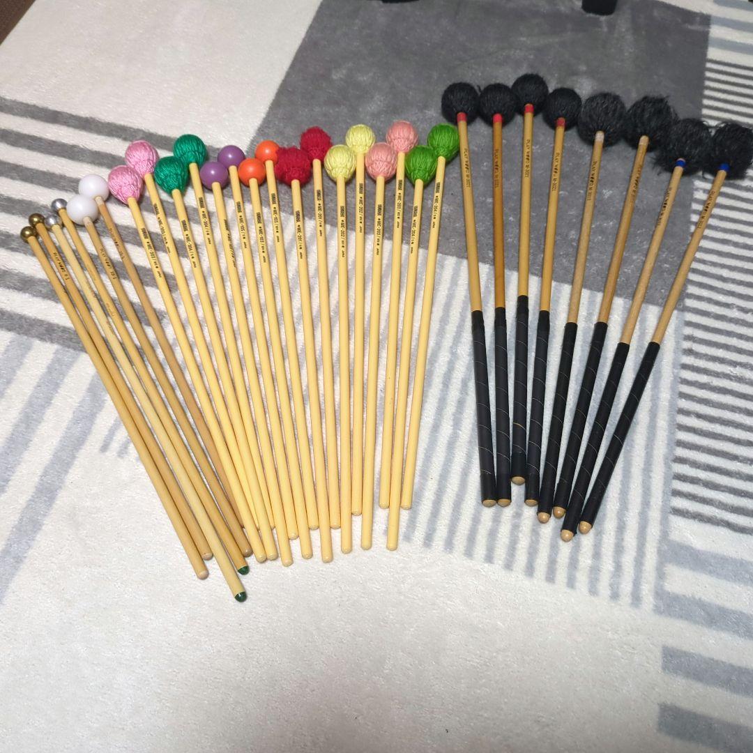 打楽器 マレットまとめ売り 14種 YAMAHA PLAYWOOD等