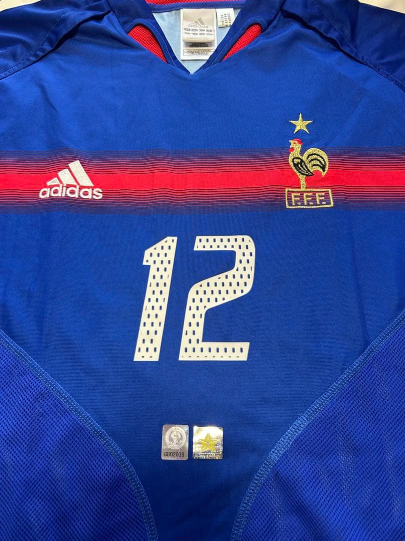 ティエリアンリ サイン入りユニホーム フランス代表 認証シール付き