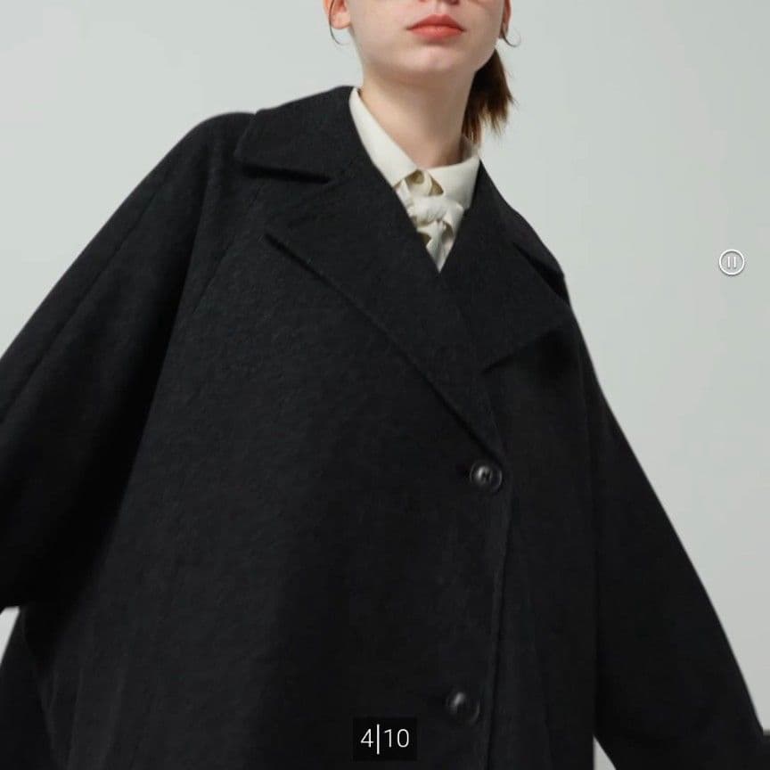 GU コージーメルトンケープコート Z＋E グレー - メルカリ