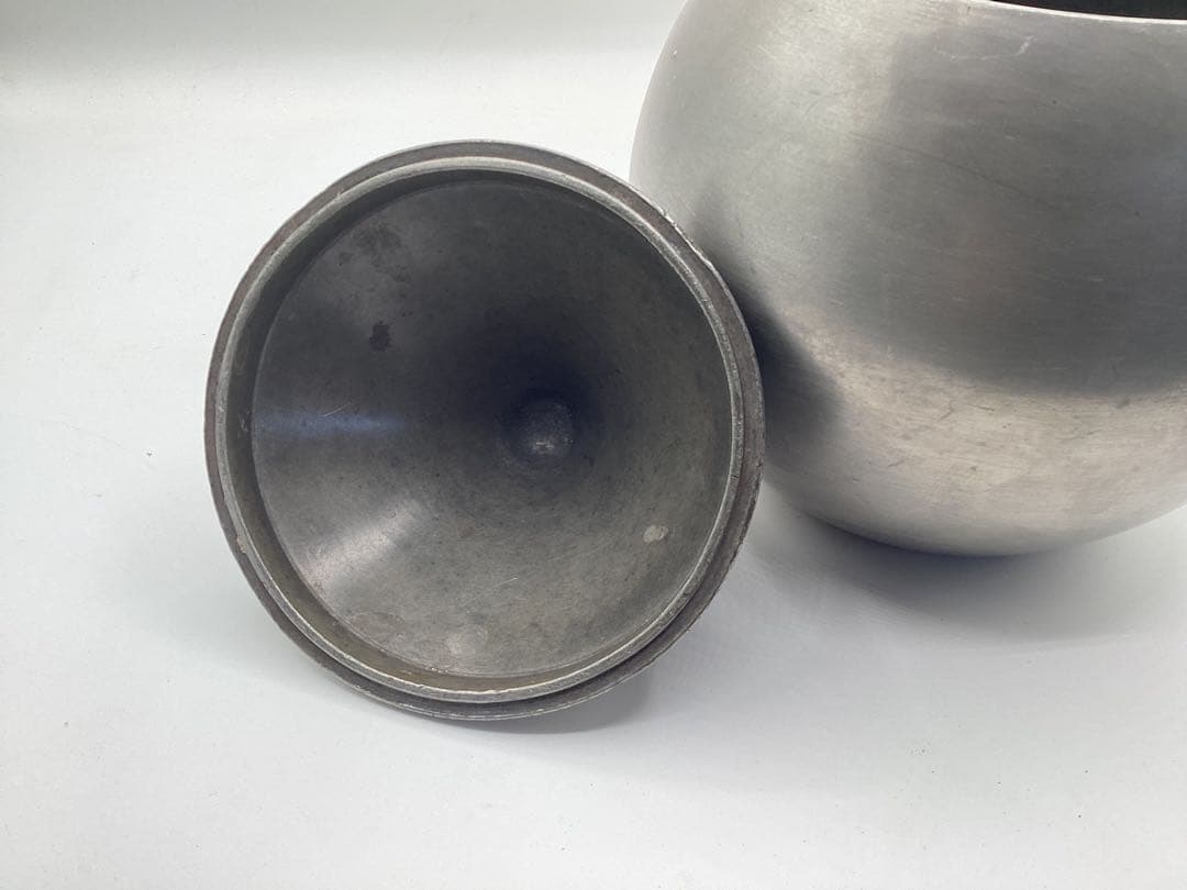 古錫 京錫源 茶入 お茶