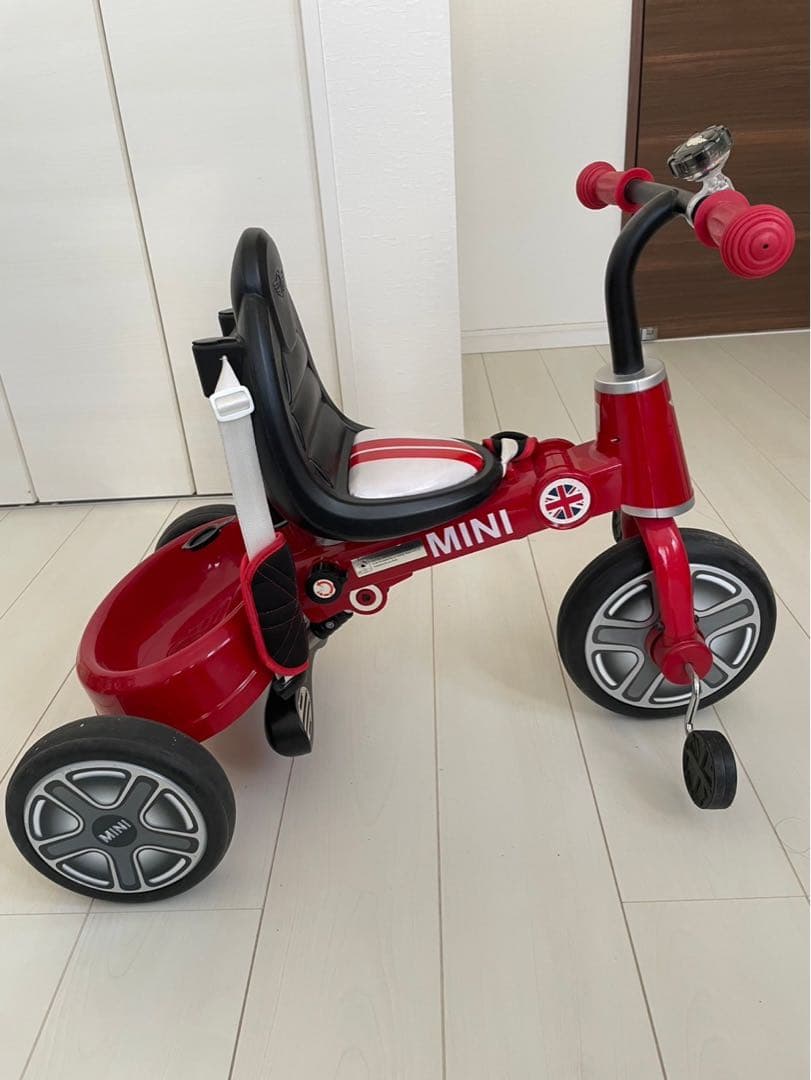 ミニクーパー 三輪車 レッド 【引き取り限定】