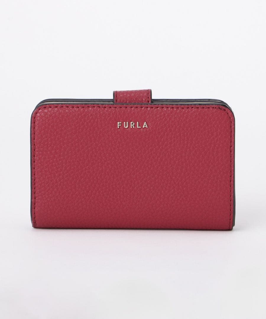 【新品未開封】FURLA フルラ バビロン 二つ折り財布 コンパクトウォレット赤 フルラ アウトレット 二つ折り財布 クラシック コンパクト財布 レッド