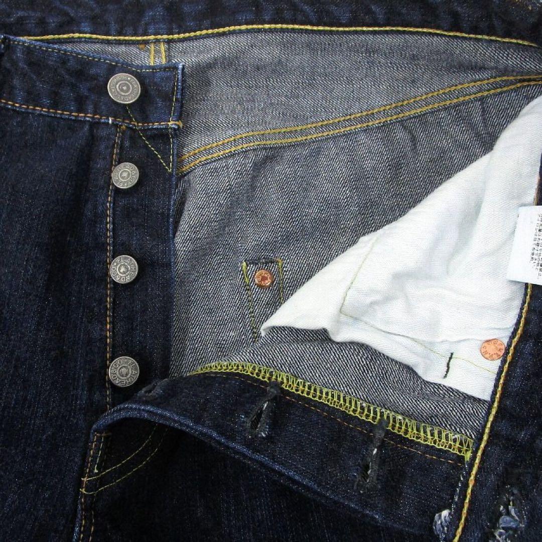 FLAT HEAD フラットヘッド D111 ワイドストレートデニムパンツ 34