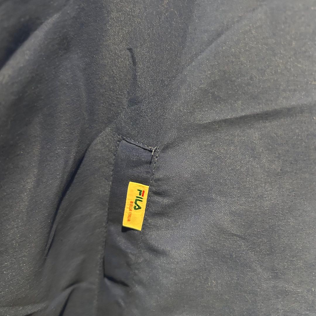 90s fila jacket フィラ ボア スナップ ベンチ コート - メルカリ