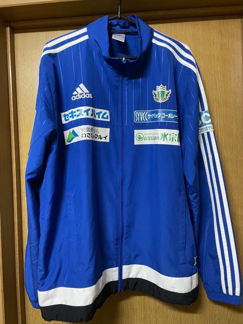 アディダス　松本山雅　ウィンドブレーカー 青 XOサイズ アディダス 松本山雅 ウィンドブレーカー 青 XOサイズ 松本山雅 adidas