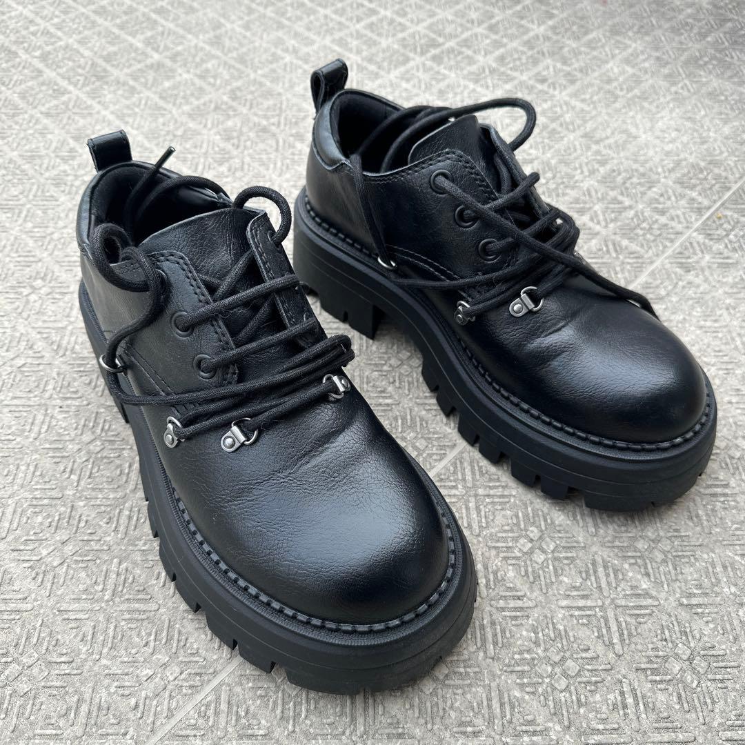 ZARA マルチレース チャンキーシューズ - メルカリ