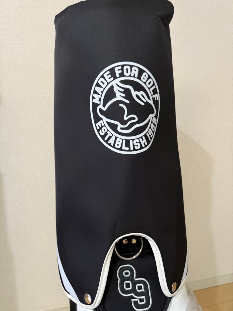 PEARLY GATES キャディバッグ スマイリーフェイス 合成革 キャスター