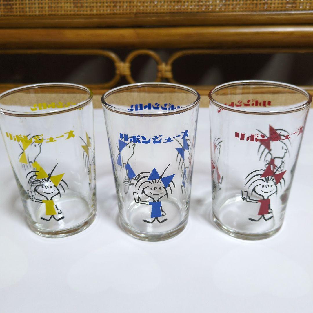 昭和レトロ ガラスコップ リボンシトロン(6個セット) - メルカリ