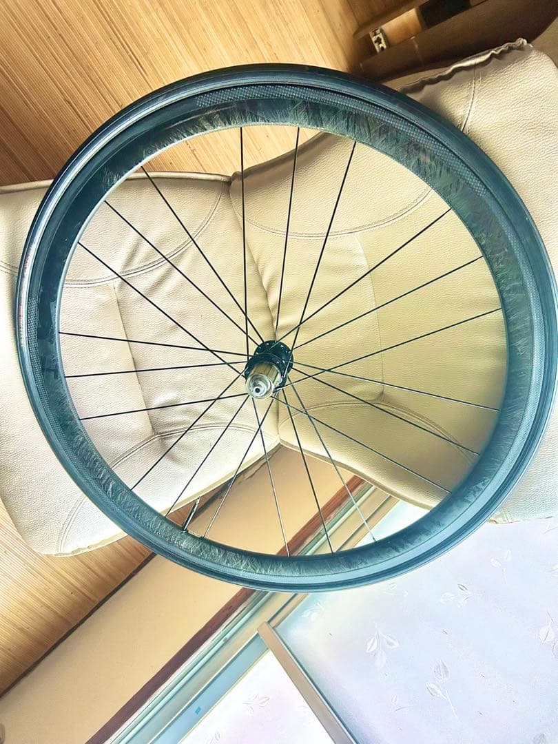 ◇TNIハブ仕様Carbonカーボンホイール後輪＆チューブラータイヤ付き◇